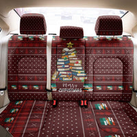 Book Pine Merry Christmas Back Car Seat Cover Xmas Holiday Patterns - Wonder Print Shop