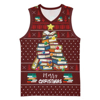 Book Pine Merry Christmas Basketball Jersey Xmas Holiday Patterns - Wonder Print Shop