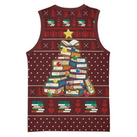 Book Pine Merry Christmas Basketball Jersey Xmas Holiday Patterns - Wonder Print Shop