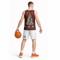 Book Pine Merry Christmas Basketball Jersey Xmas Holiday Patterns - Wonder Print Shop