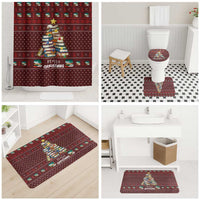 Book Pine Merry Christmas Bathroom Set Xmas Holiday Patterns - Wonder Print Shop