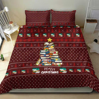 Book Pine Merry Christmas Bedding Set Xmas Holiday Patterns - Wonder Print Shop