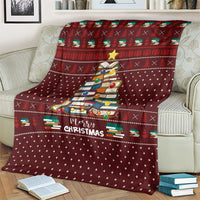 Book Pine Merry Christmas Blanket Xmas Holiday Patterns - Wonder Print Shop