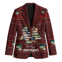 Book Pine Merry Christmas Blazer Xmas Holiday Patterns - Wonder Print Shop