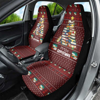 Book Pine Merry Christmas Car Seat Cover Xmas Holiday Patterns - Wonder Print Shop