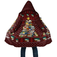 Book Pine Merry Christmas Cloak Xmas Holiday Patterns - Wonder Print Shop