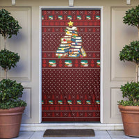 Book Pine Merry Christmas Door Cover Xmas Holiday Patterns - Wonder Print Shop