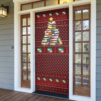 Book Pine Merry Christmas Door Cover Xmas Holiday Patterns - Wonder Print Shop