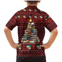 Book Pine Merry Christmas Family Matching Mermaid Dress and Hawaiian Shirt Xmas Holiday Patterns - Wonder Print Shop