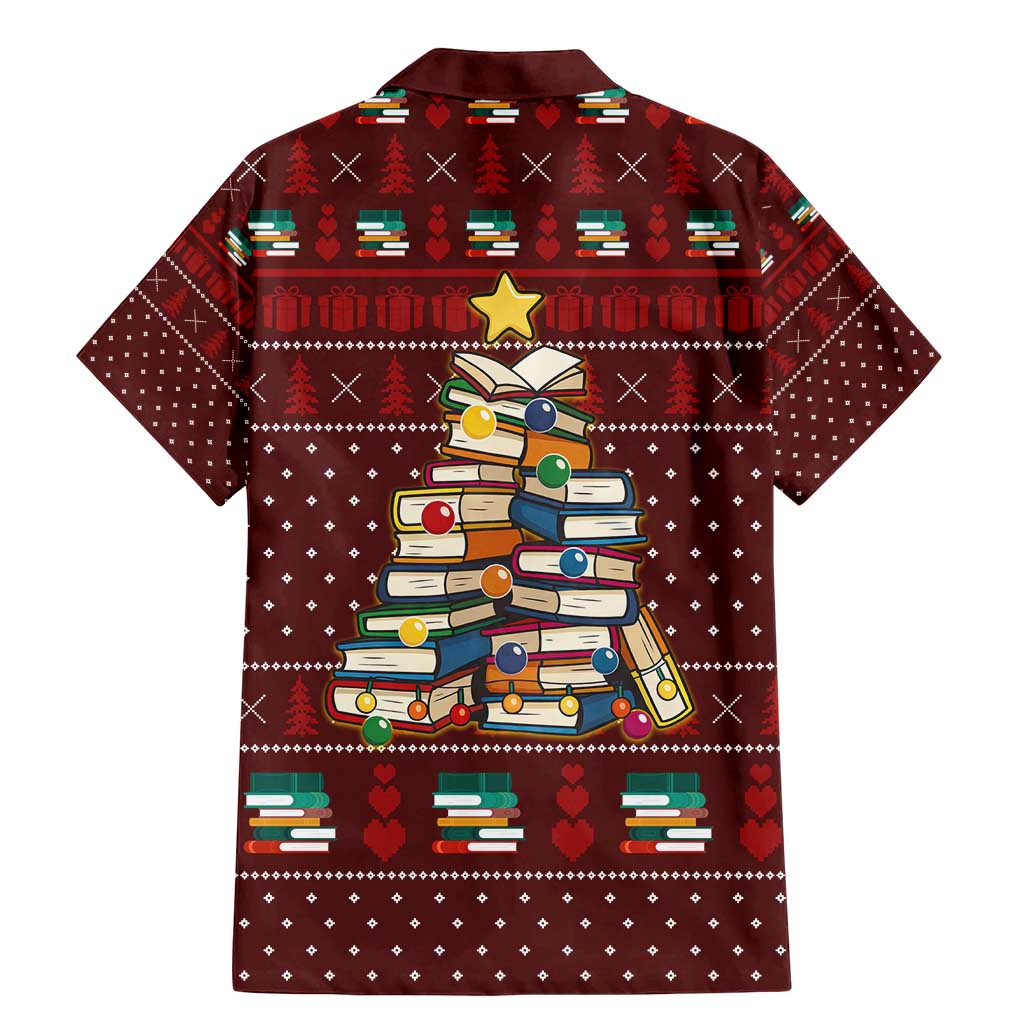 Book Pine Merry Christmas Family Matching Mermaid Dress and Hawaiian Shirt Xmas Holiday Patterns - Wonder Print Shop