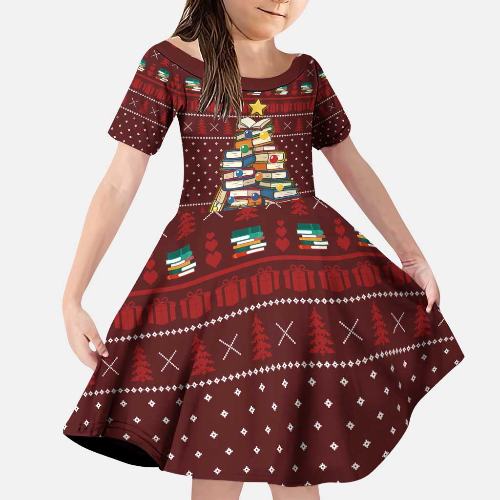 Book Pine Merry Christmas Family Matching Puletasi and Hawaiian Shirt Xmas Holiday Patterns - Wonder Print Shop