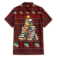 Book Pine Merry Christmas Family Matching Short Sleeve Bodycon Dress and Hawaiian Shirt Xmas Holiday Patterns - Wonder Print Shop