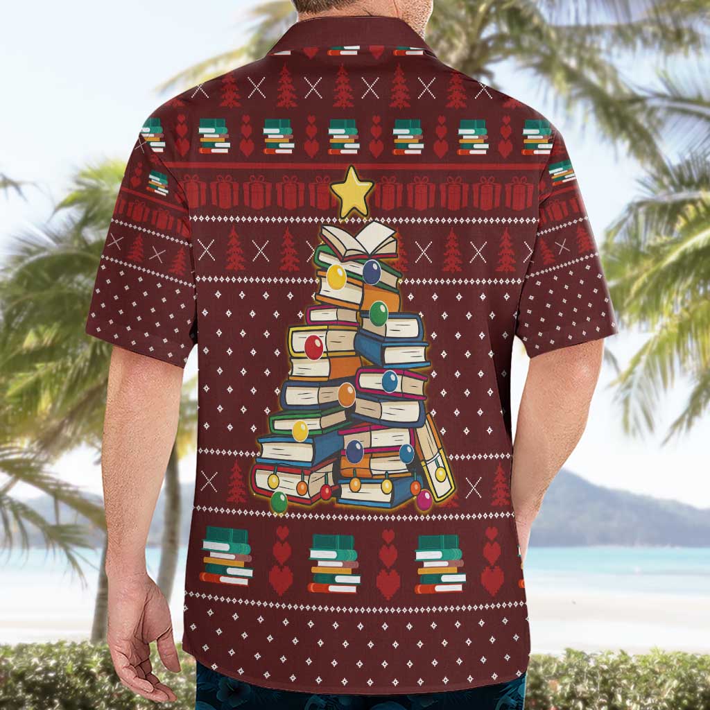 Book Pine Merry Christmas Hawaiian Shirt Xmas Holiday Patterns - Wonder Print Shop