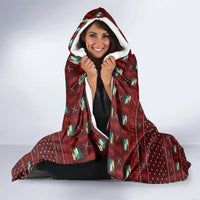 Book Pine Merry Christmas Hooded Blanket Xmas Holiday Patterns - Wonder Print Shop