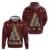 Book Pine Merry Christmas Hoodie Xmas Holiday Patterns - Wonder Print Shop