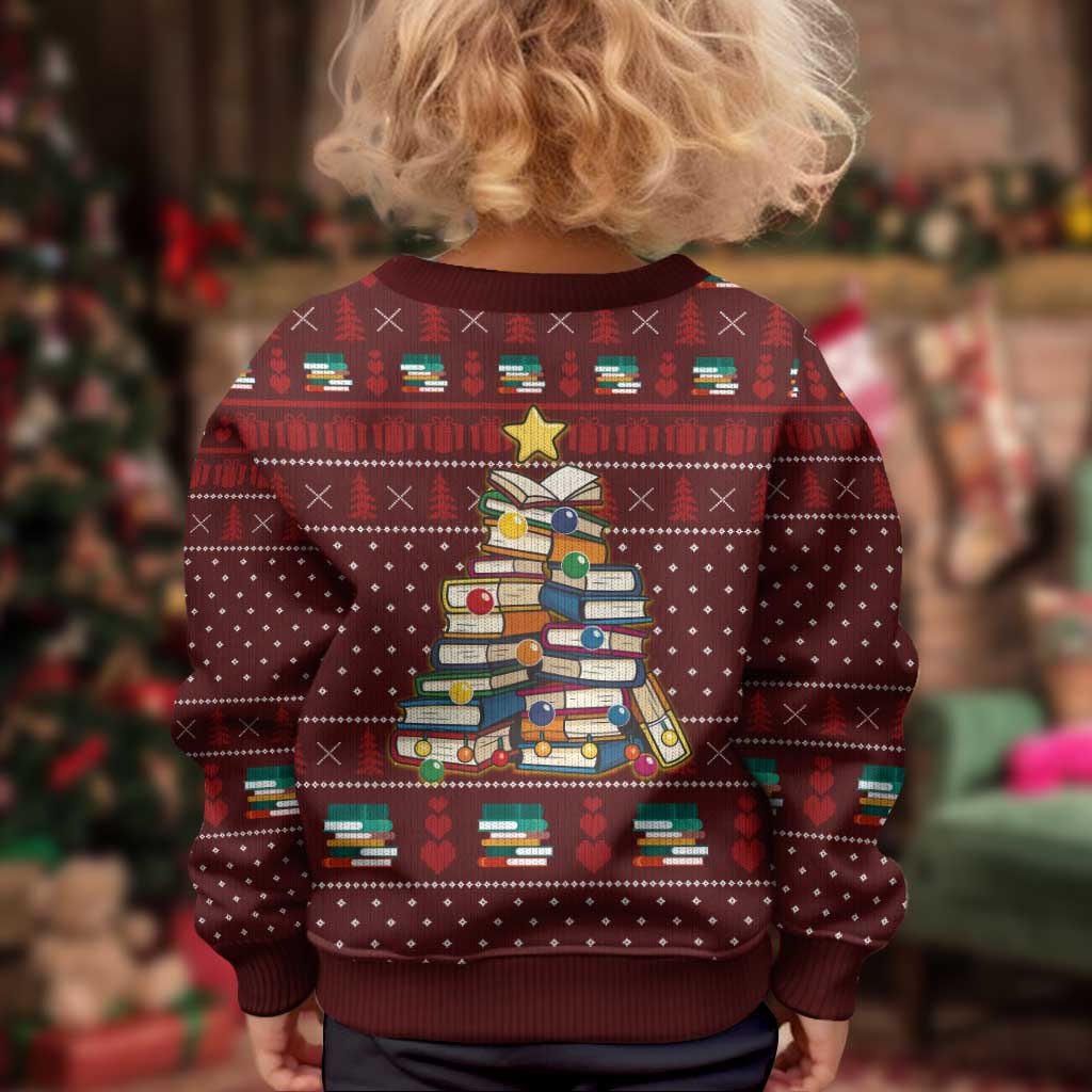 Book Pine Merry Christmas Kid Ugly Christmas Sweater Xmas Holiday Patterns - Wonder Print Shop
