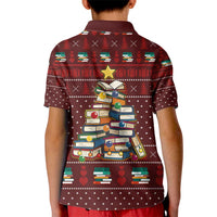 Book Pine Merry Christmas Kid Polo Shirt Xmas Holiday Patterns - Wonder Print Shop