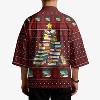 Book Pine Merry Christmas Kimono Xmas Holiday Patterns - Wonder Print Shop