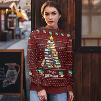Book Pine Merry Christmas Ugly Christmas Sweater Xmas Holiday Patterns - Wonder Print Shop