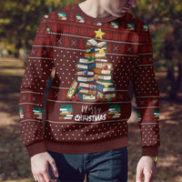 Book Pine Merry Christmas Ugly Christmas Sweater Xmas Holiday Patterns - Wonder Print Shop