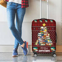 Book Pine Merry Christmas Luggage Cover Xmas Holiday Patterns - Wonder Print Shop