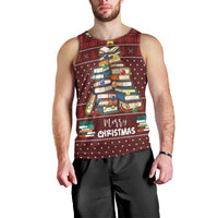 Book Pine Merry Christmas Men Tank Top Xmas Holiday Patterns - Wonder Print Shop