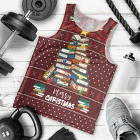 Book Pine Merry Christmas Men Tank Top Xmas Holiday Patterns - Wonder Print Shop