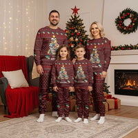 Book Pine Merry Christmas Pajama Set Xmas Holiday Patterns - Wonder Print Shop