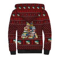 Book Pine Merry Christmas Sherpa Hoodie Xmas Holiday Patterns - Wonder Print Shop