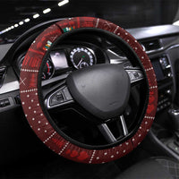 Book Pine Merry Christmas Steering Wheel Cover Xmas Holiday Patterns - Wonder Print Shop