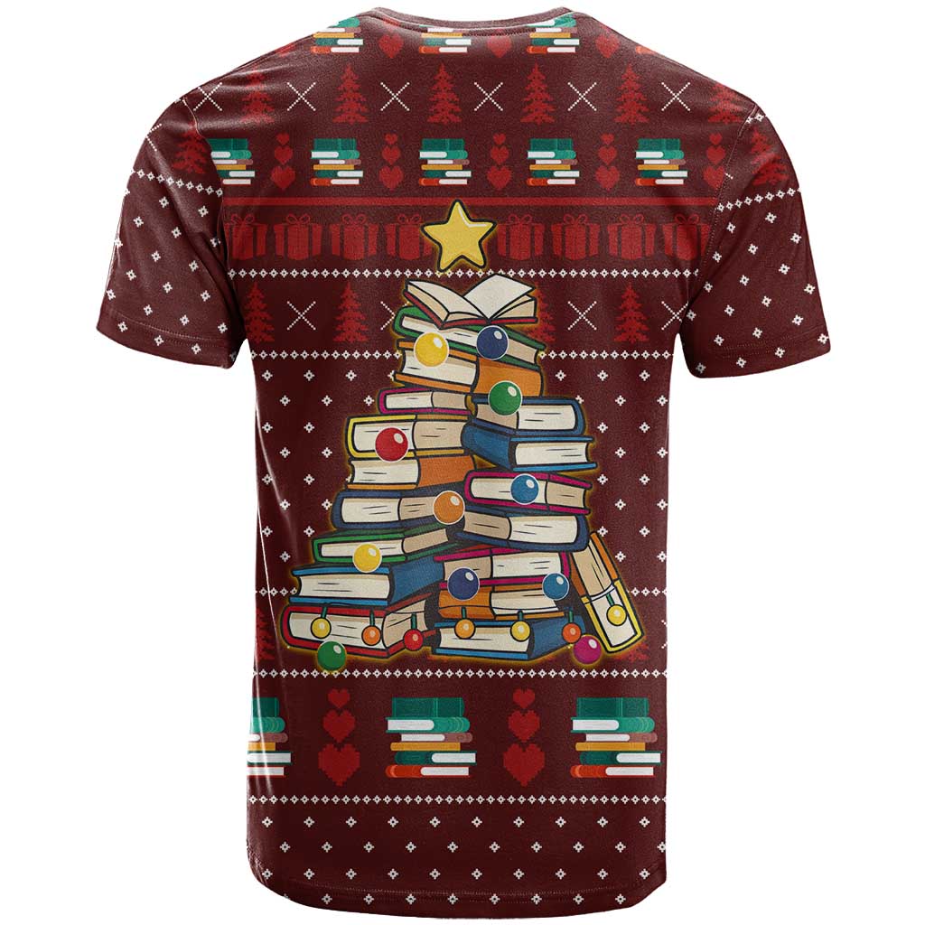 Book Pine Merry Christmas T Shirt Xmas Holiday Patterns - Wonder Print Shop