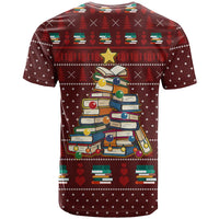 Book Pine Merry Christmas T Shirt Xmas Holiday Patterns - Wonder Print Shop