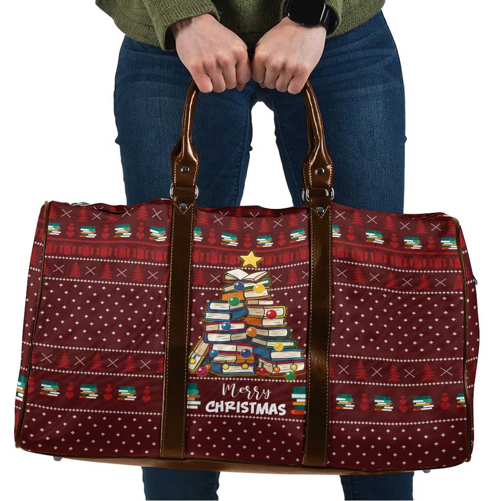 Book Pine Merry Christmas Travel Bag Xmas Holiday Patterns - Wonder Print Shop