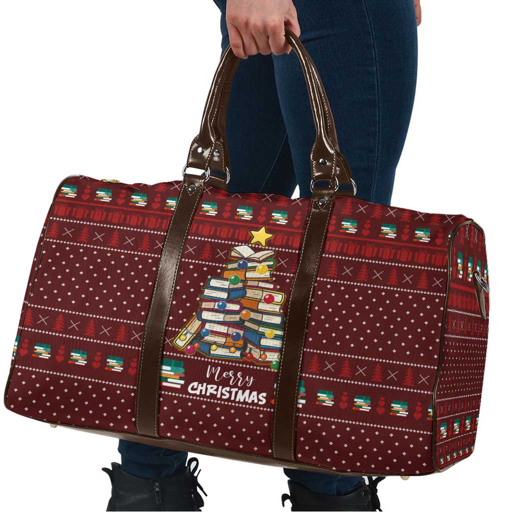 Book Pine Merry Christmas Travel Bag Xmas Holiday Patterns - Wonder Print Shop