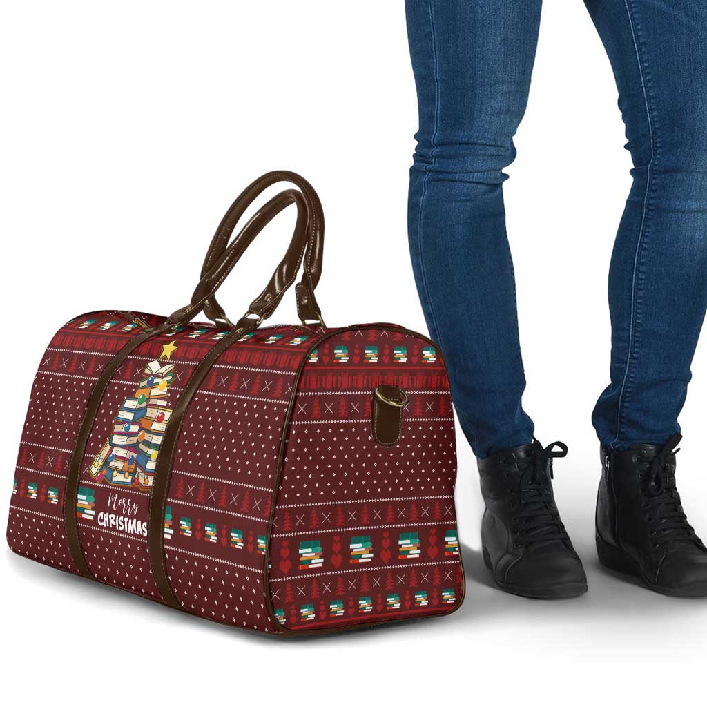 Book Pine Merry Christmas Travel Bag Xmas Holiday Patterns - Wonder Print Shop