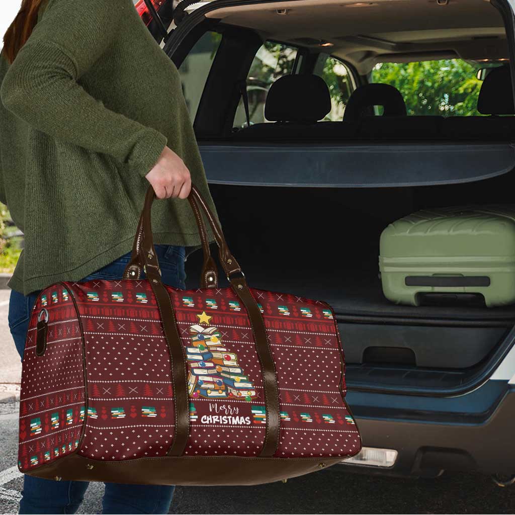 Book Pine Merry Christmas Travel Bag Xmas Holiday Patterns - Wonder Print Shop