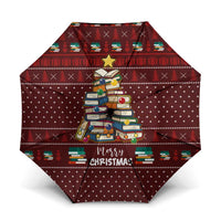 Book Pine Merry Christmas Umbrella Xmas Holiday Patterns - Wonder Print Shop