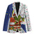 Curacao Christmas Blazer with Santa Lizard Crown Gifts Snowflakes and Holiday Icons Design - Wonder Print Shop
