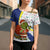 Curacao Christmas Cross Shoulder Shirt with Santa Lizard Crown Gifts Snowflakes and Holiday Icons Design - Wonder Print Shop