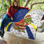 Curacao Christmas Quilt with Santa Lizard Crown Gifts Snowflakes and Holiday Icons Design - Wonder Print Shop
