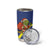 Curacao Christmas Tumbler Cup with Santa Lizard Crown Gifts Snowflakes and Holiday Icons Design - Wonder Print Shop