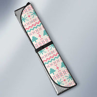 Somalia Christmas Auto Sun Shade with Santa Cheetah Christmas Tree Village Scene and Festive Snowflake - Wonder Print Shop