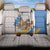 Somalia Christmas Back Car Seat Cover with Santa Cheetah Christmas Tree Village Scene and Festive Snowflake - Wonder Print Shop