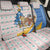 Somalia Christmas Back Car Seat Cover with Santa Cheetah Christmas Tree Village Scene and Festive Snowflake - Wonder Print Shop