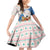 Somalia Christmas Family Matching Off Shoulder Short Dress and Hawaiian Shirt with Santa Cheetah Christmas Tree Village Scene and Festive Snowflake - Wonder Print Shop