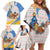 Somalia Christmas Family Matching Off Shoulder Short Dress and Hawaiian Shirt with Santa Cheetah Christmas Tree Village Scene and Festive Snowflake - Wonder Print Shop