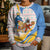 Somalia Christmas Kid Ugly Christmas Sweater with Santa Cheetah Christmas Tree Village Scene and Festive Snowflake - Wonder Print Shop