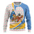 Somalia Christmas Ugly Christmas Sweater with Santa Cheetah Christmas Tree Village Scene and Festive Snowflake - Wonder Print Shop