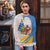 Somalia Christmas Ugly Christmas Sweater with Santa Cheetah Christmas Tree Village Scene and Festive Snowflake - Wonder Print Shop