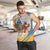 Somalia Christmas Men Tank Top with Santa Cheetah Christmas Tree Village Scene and Festive Snowflake - Wonder Print Shop